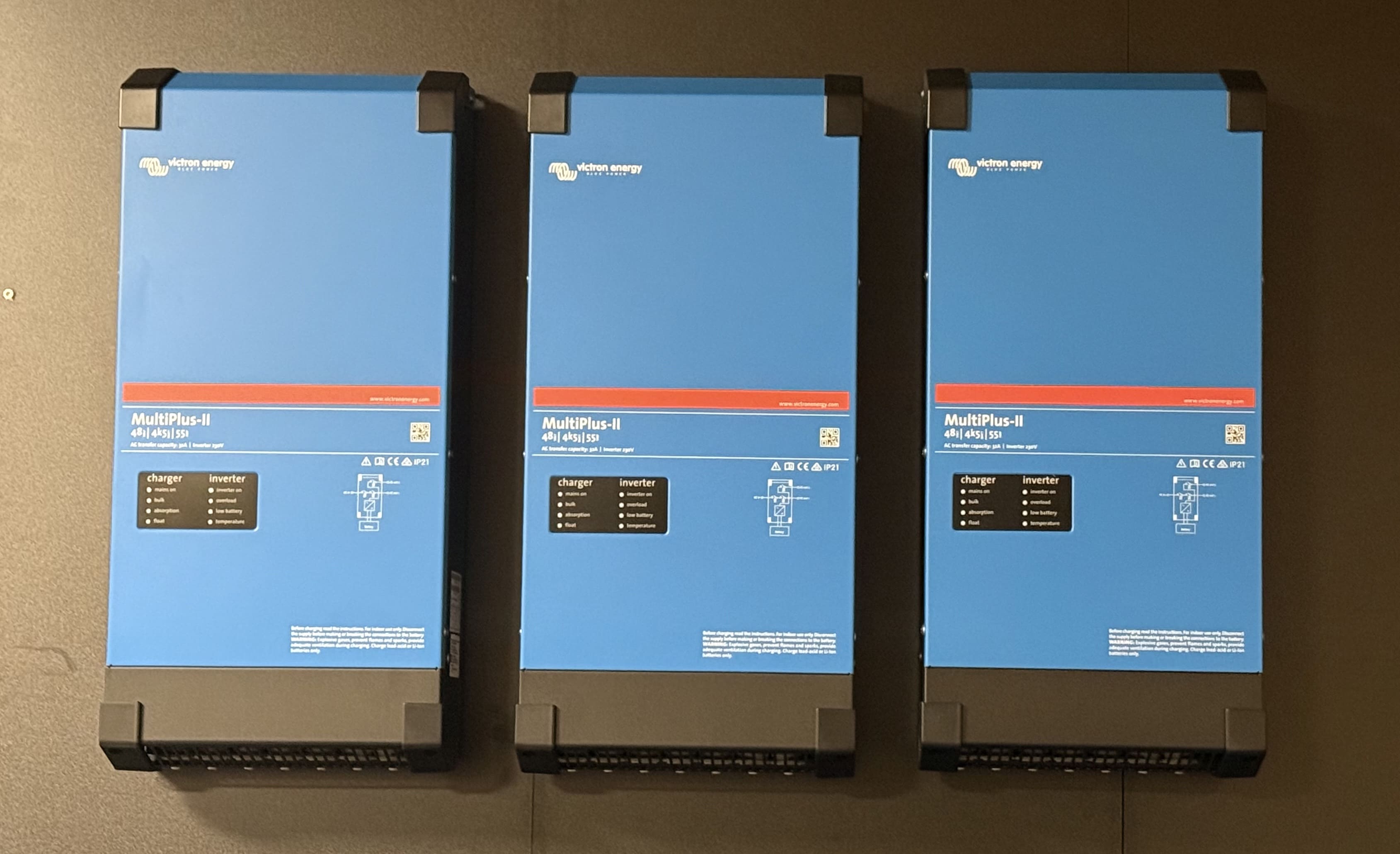 3-fase MultiPlus systeem als voorbeeldinstallatie